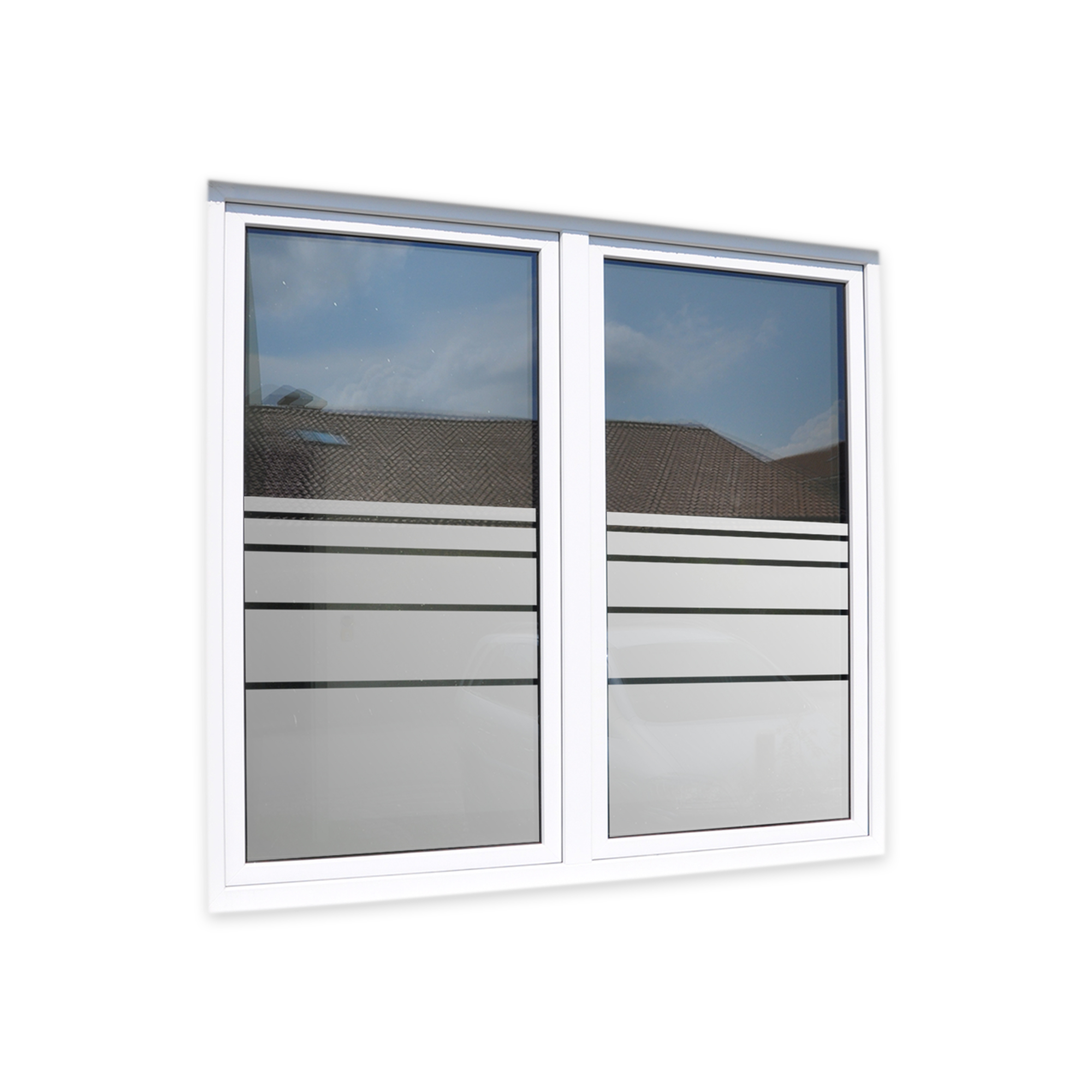 Sichtschutzfolie Glasdekor Fensterfolie Dynamische Streifen -  Glasdekorfolie von ORACAL® + Maßanfertigung