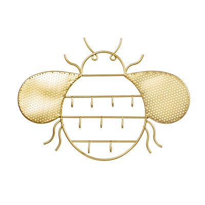 Sass & Belle - Schmuckaufhänger Biene I Schmuckhalter Gold Bee I Jewellery Hanger