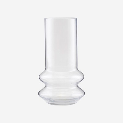 House Doctor - Vase Forms aus klarem Glas, Blumenvase in hübscher runder Form