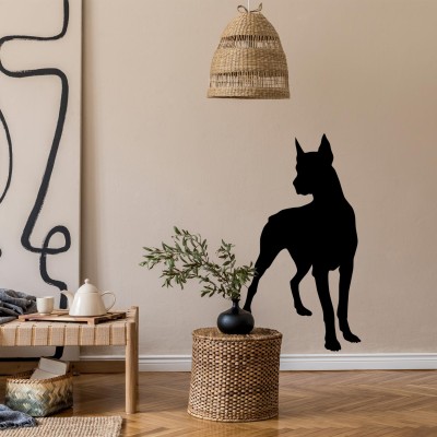 Wandtattoo [Dobermann] Hunde Wandsticker Wanddekoration Wohnzimmer Dekoration