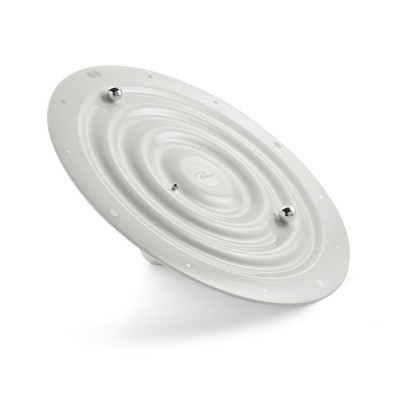 Runde Wanduhr aus Kunststoff mit magnetischem Sonnensystem Detail