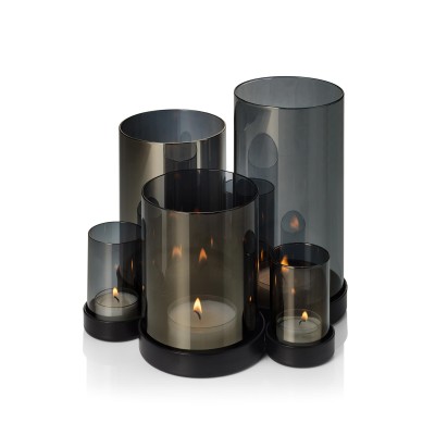 Windlichthalter Teelicht Kerzen Halter | Metall Teelichthalter Spiegelglas - Philippi