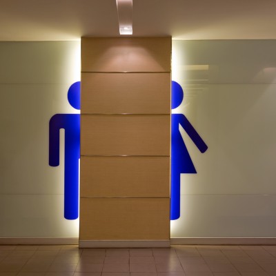 Wandtattoo [WC Piktogramm] Bad WC Toilette Hinweis Toilettenschild Aufkleber – Set