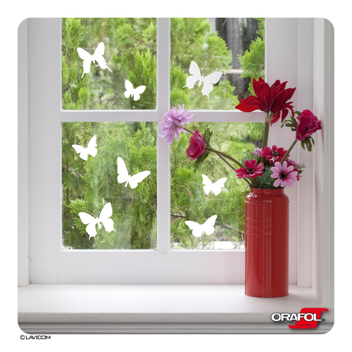 Fenstersticker Fensterdeko Schmetterlinge Butterfly in verschiedenen Grössen 