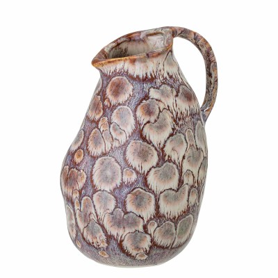 Vase mit abstraktem Muster aus Steingut - Vorderansicht