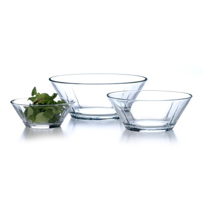 Rosendahl - Grand Cru Schüssel-Set aus Glas, stilsichere & praktische Salatschüssel