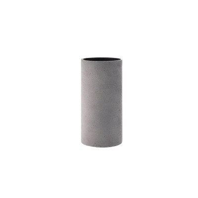 Kleine Zylindervase in Betonoptik - Dark Grey