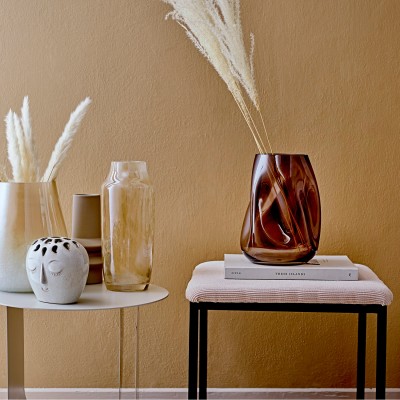 Vase | Glas | Blumenvase Dekoration Brown