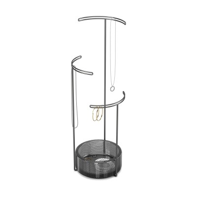 umbra - Schmuckbaum Schmuckständer Glasbehälter | Metall Schmuckhalter Ketten & Ringe